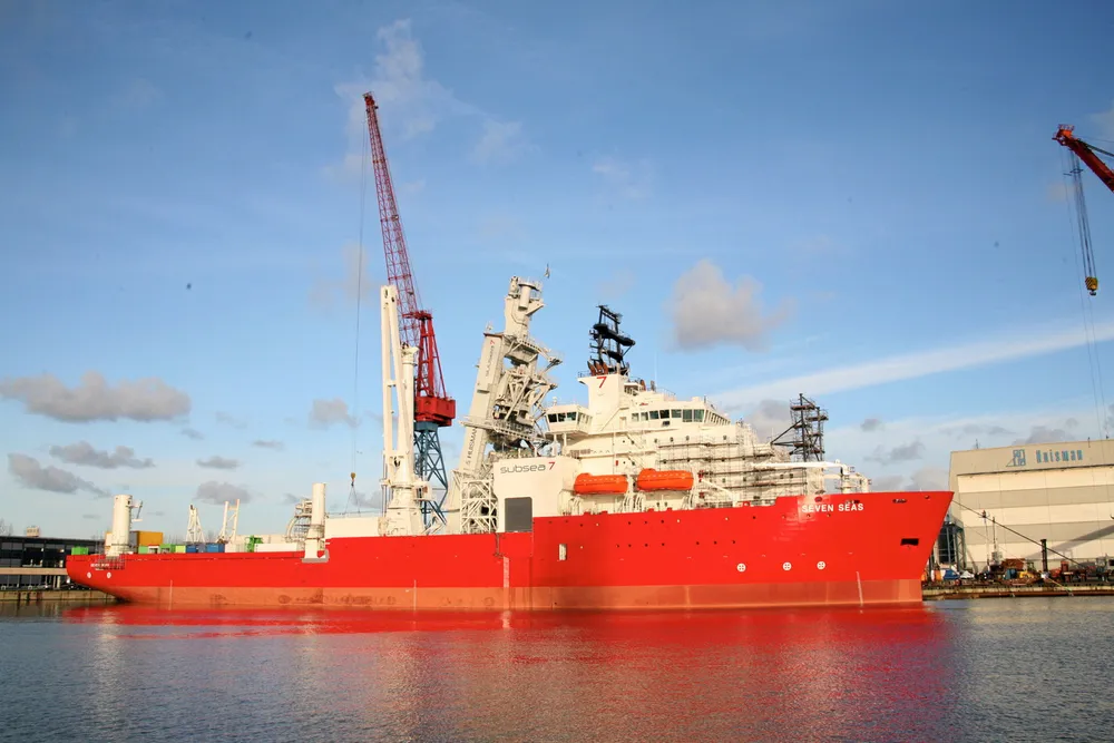 Off to Brazil: Subsea 7's vessel Seven Seas