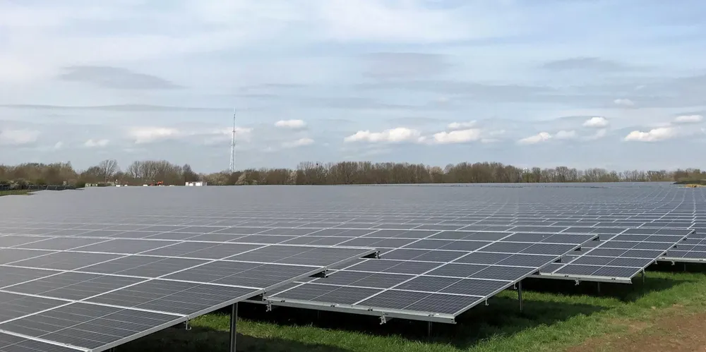 Solar PV array in the Netherlands