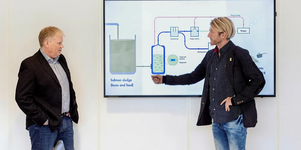 CEO Erlend Haugsbo and Project Manager Stig Amdam.
