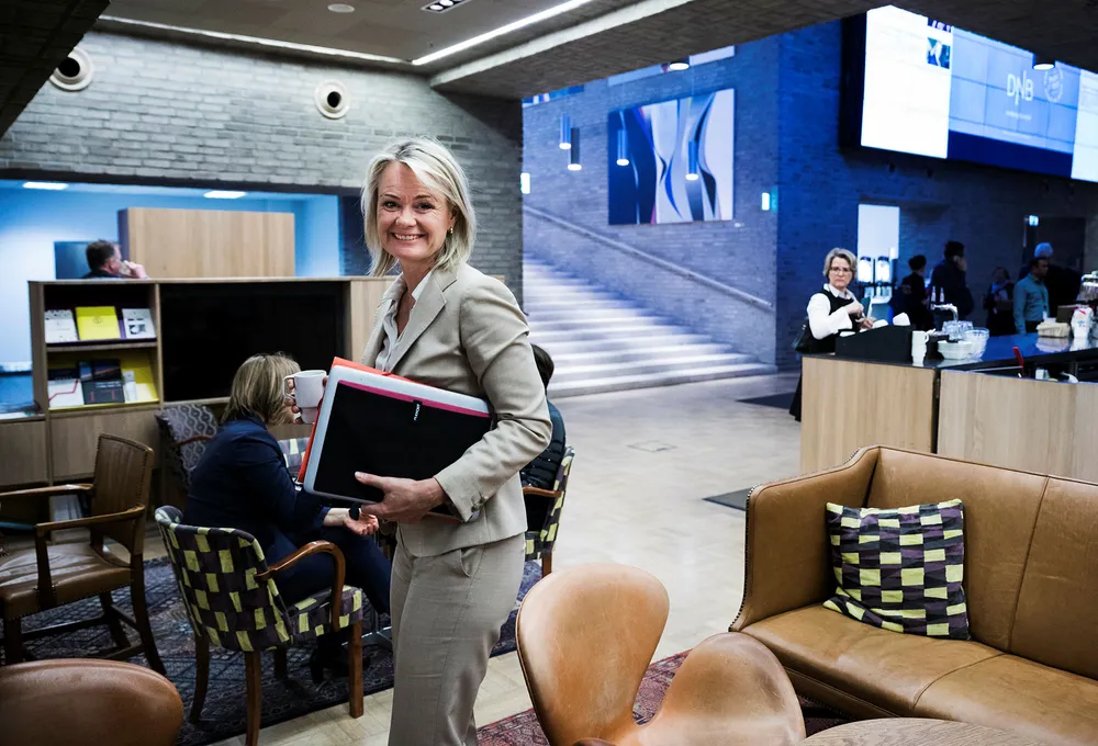Ingjerd Blekeli Spiten er leder for personmarked i DNB, og merker at kundene er mer villig til å bytte bank under koronakrisen.