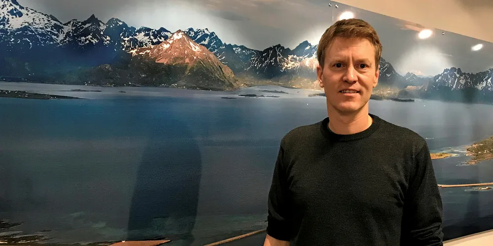 Eirik Welde, CEO of Nordlaks, the salmon producer behind a massive offshore project.