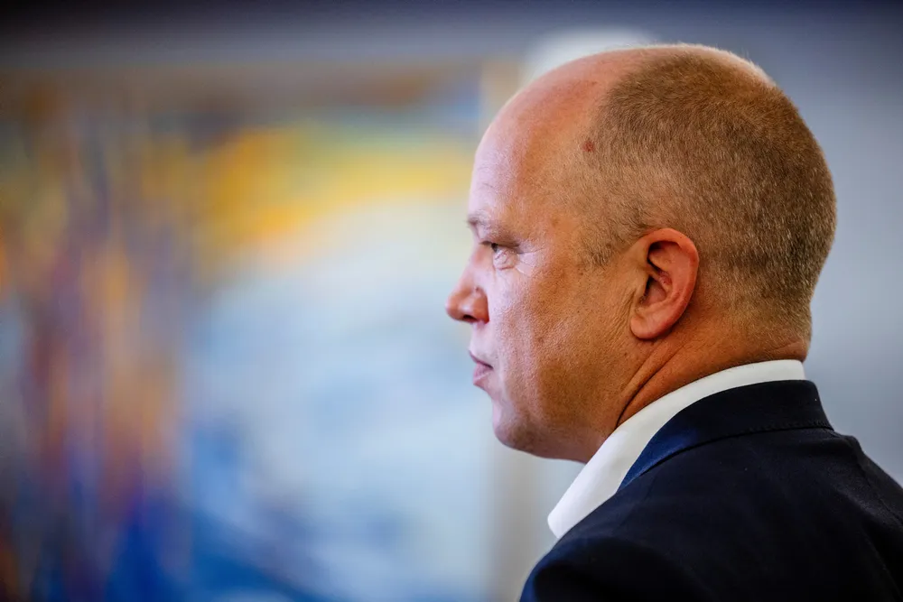 Skatteetaten kunne vært mer fleksibel, foreslår artikkelforfatterne. Finansminister Trygve Slagsvold Vedum (Sp).