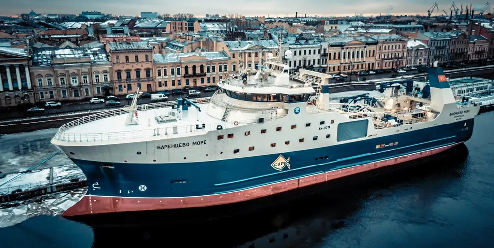 .A new 86-meter bottom trawler ordered by Arkhangelsk Trawl Fleet.