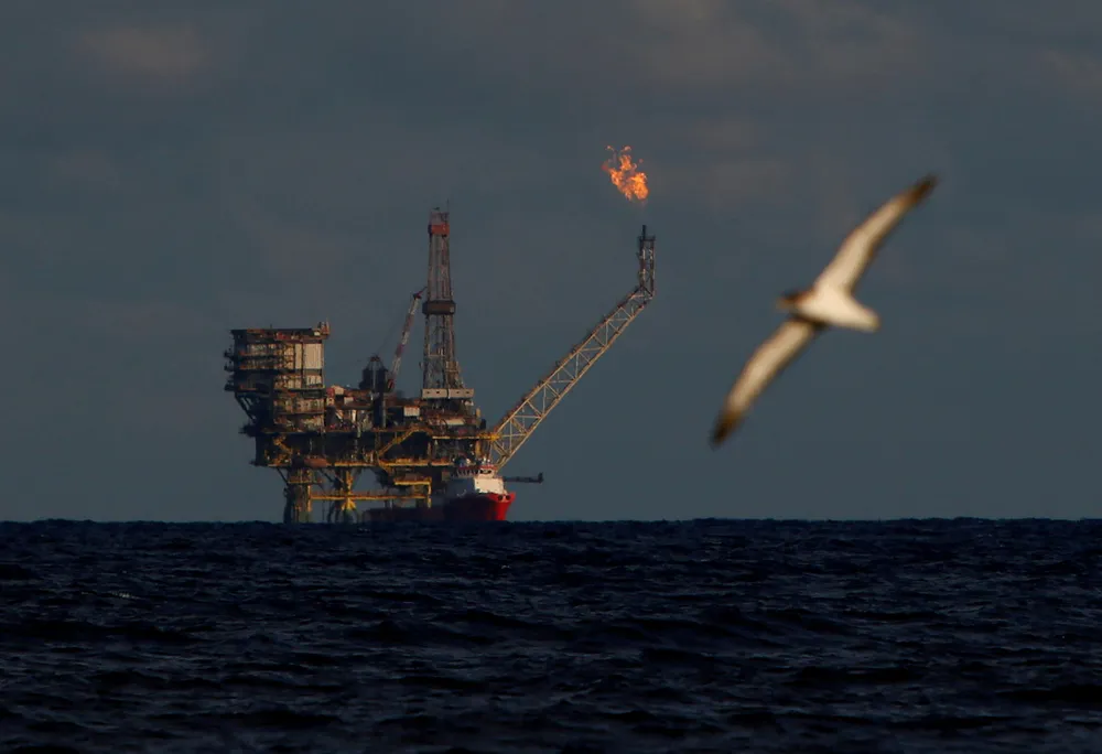 Upgrade: an oil platform at Mellitah Oil & Gas’ Bouri oilfield offshore Libya