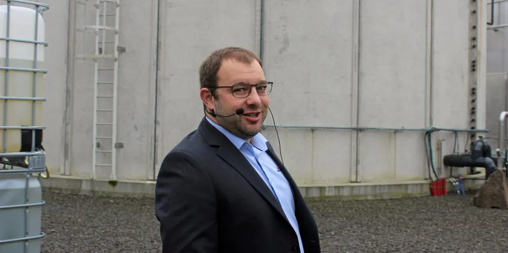 Frodi Mortensen manages Bakkafrost's biogas site.