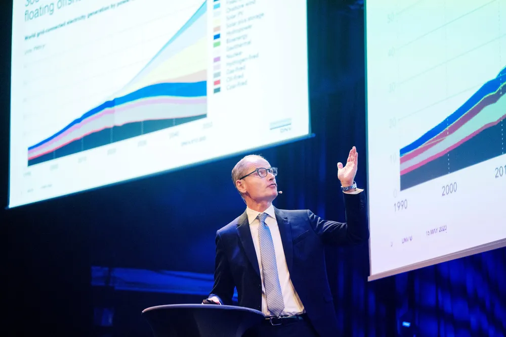 Flytende havvind er verdens største forretningsmulighet, sier Ditlev Engel, leder for Energy Systems i DNV og tidligere sjef for Vestas.