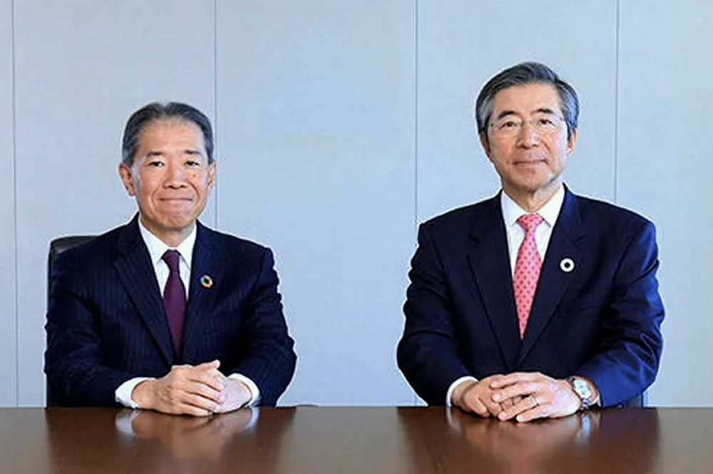 Chiyoda’s chairman Masakazu Sakakida and chief executive Koji Ota