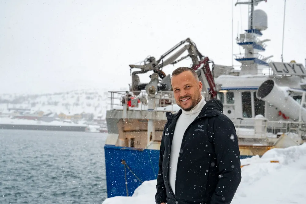 Mikal Solhaug er veldig glad for å ha fått ny snøkrabbetillatelse på den knapt 38 meter lange Båtsfjord-båten «Kildin».
