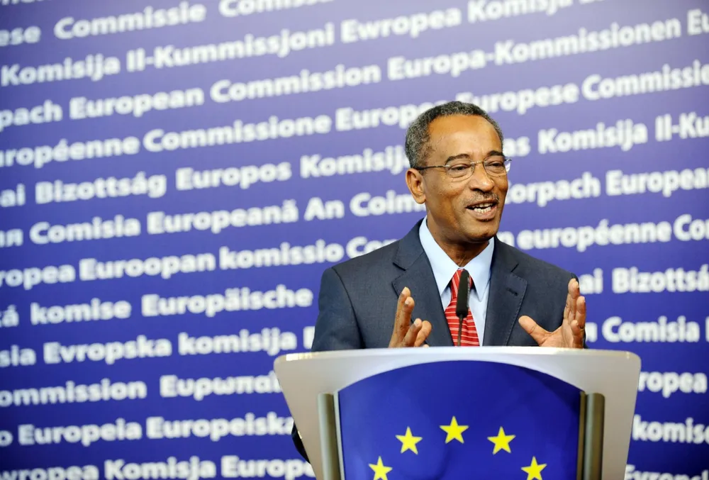 Meeting: Sao Tome's Prime Minister Joaquim Rafael Branco, pictured here after a meeting with European Union ministers last year
