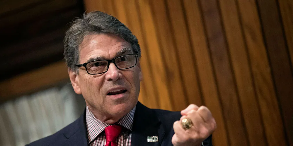 US Secretary of Energy Rick Perry