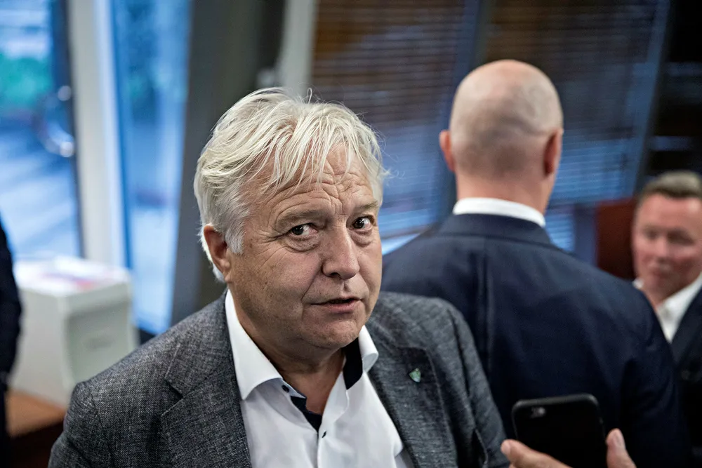 – Hadde det ikke vært for Viken Skog, hadde ikke fabrikkene i Halden og i Skogn vært i drift, sier styreleder Olav Peder Breivik i Viken skog. Foto: Aleksander Nordahl