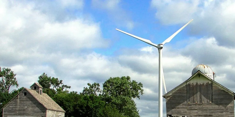 Wind turbines in Iowa