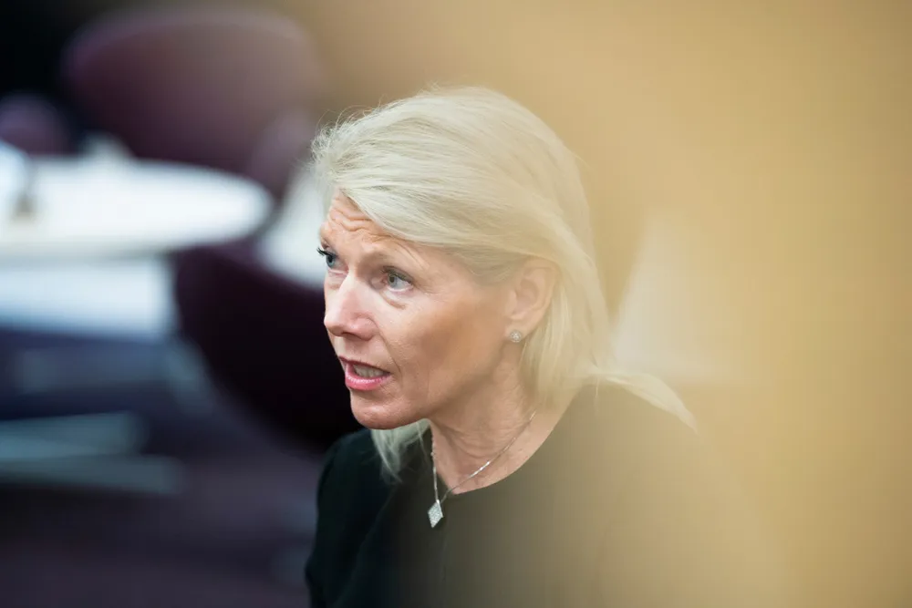 DNBs konsernsjef Kjerstin Braathen håver inn på renteoppgangen.