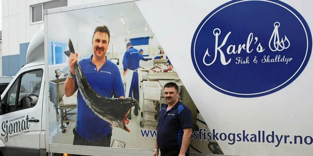 Karl Alberth Hansen i Karls Fisk og Skalldyr.Foto: Jørn Mikael Hagen