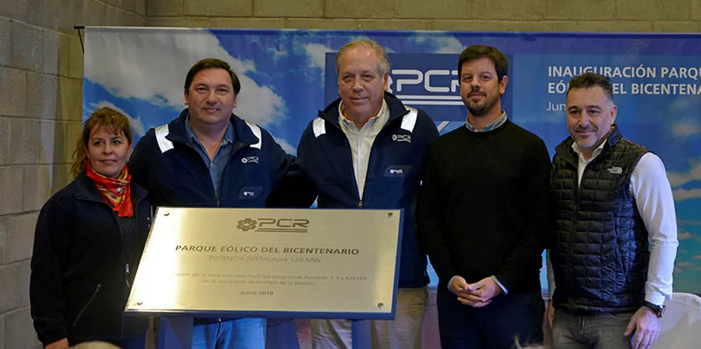 Argentine oil company inaugurates the 126MW Bicentenario wind farm