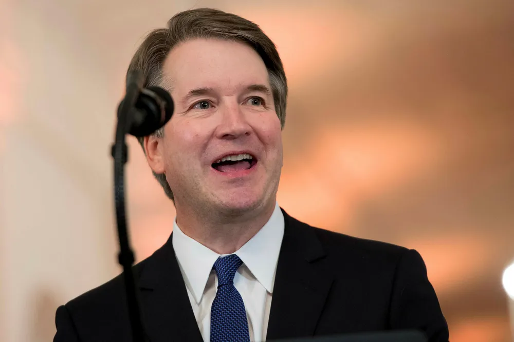 Brett Kavanaugh taler etter at Donald Trump har nominert ham som ny dommer i Høyesterett i USA. Foto: Saul Loeb/AFP/NTB Scanpix