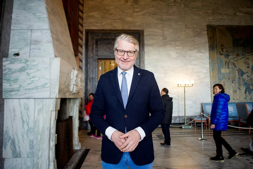 Fabian Stang tapte nominasjonskampen om tredjeplassen på Oslo Høyres stortingsliste mot Michael Tetzschner. Foto: Mikaela Berg