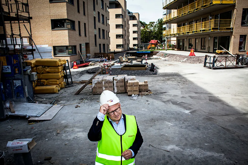 Baard Schumann fratrer som administrerende direktør i Selvaag Bolig med umiddelbar virkning. Han går av etter ønske fra styret i selskapet. Foto: Klaudia Lech
