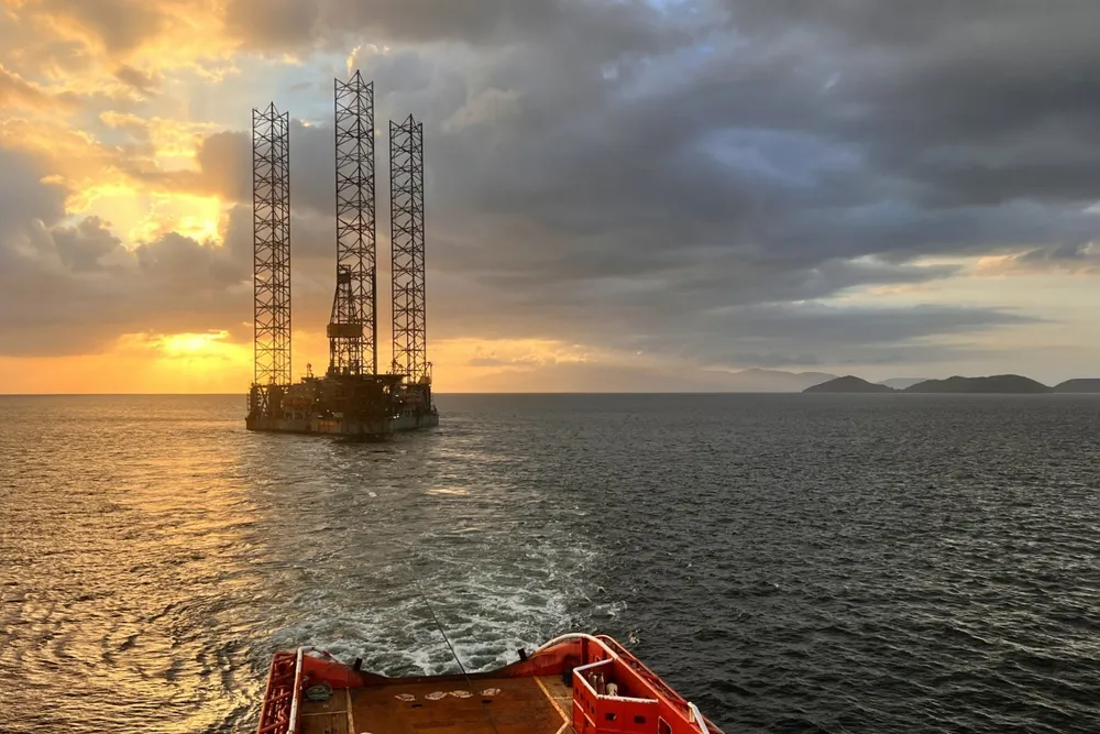 Drilling at Onyx gas field offshore Trinidad.
