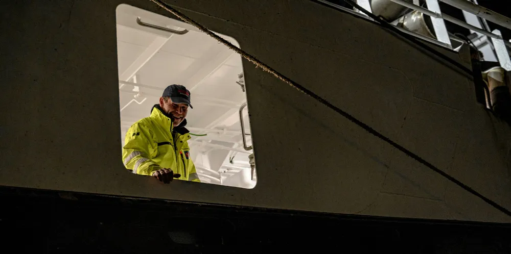 Skipper på «M.Ytterstad», Stein Bjarne Kristiansen.