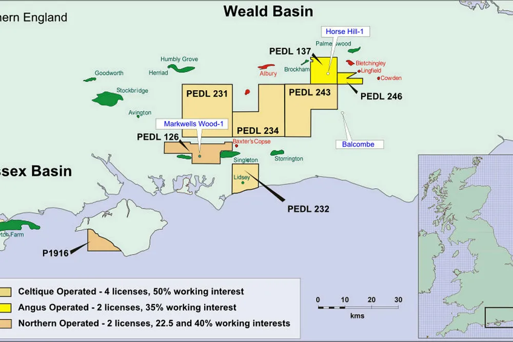 Drilling next to Horse Hill-1 discovery in Weald basin