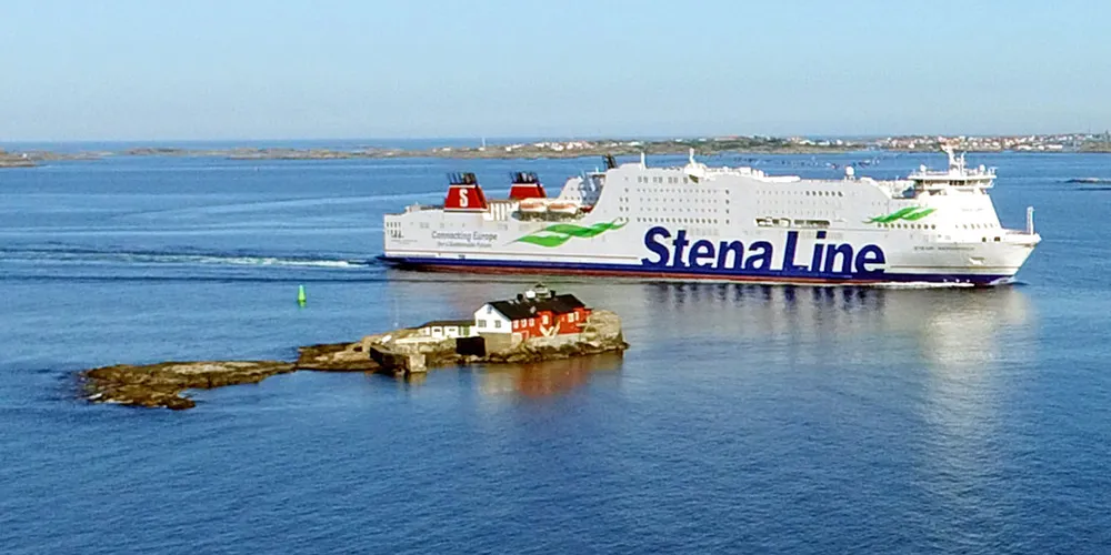 The 51,800-gt Stena Germanica has four engines, one of which runs on methanol.