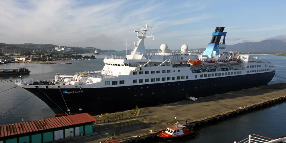 The 1981-built cruise ship Pearl II, seen here when operating for Saga Cruises as the Saga Pearl II, was towed to Turkey for recycling after a project to convert it into a private yacht was cancelled.