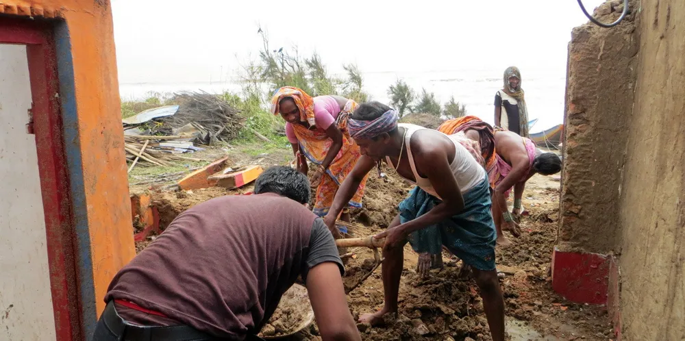 Images from another devastating cyclone, Cyclone Phailin, which hit India in 2013.