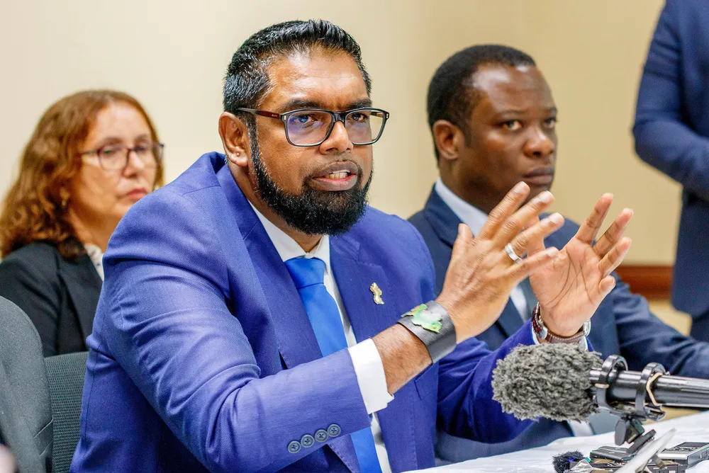 Keen on gas: Guyana's President Irfaan Ali.