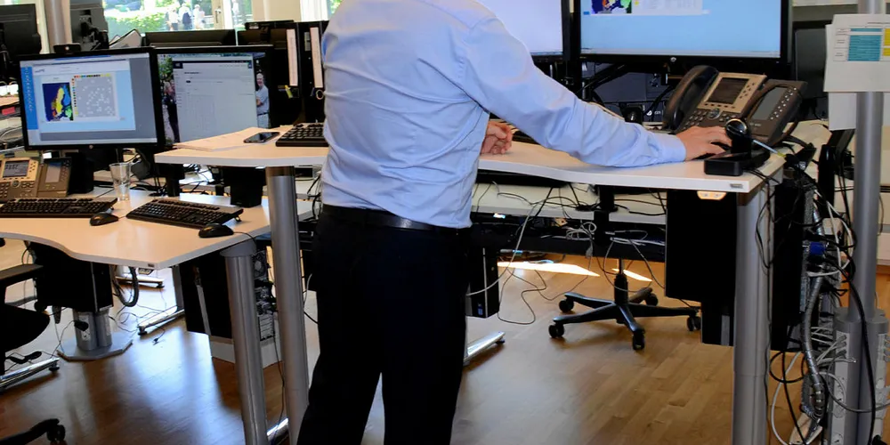 Større: Nord Pool øker, både i totalt volum og andelen omsatt norsk kraft. Her fra desken til Nord Pool hvor den daglige systemprisen settes.