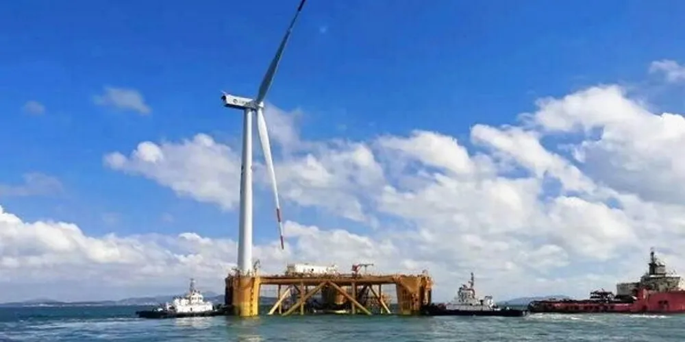 The facility is located off Nanri Island in Fujian Province, China.