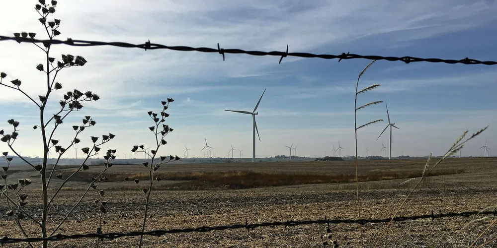 A MidAmerican wind farm in Iowa