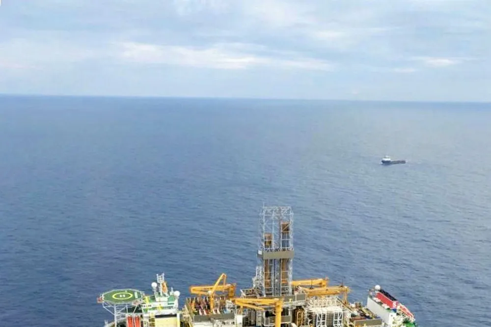 Drilling ahead: the Stena DrillMax on the Karish North well site off Israel