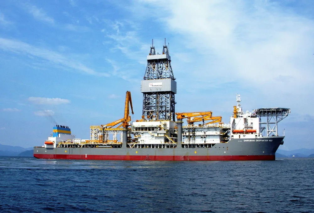 China work: Transocean drillship Dhirubhai Deepwater KG2 Photo: TRANSOCEAN