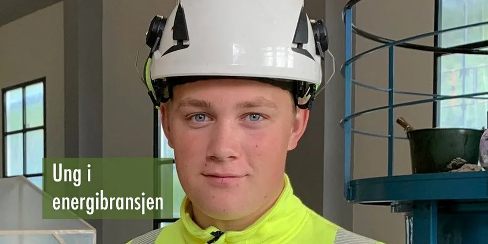 Lærling Markus Bakken i Glitre Energi.