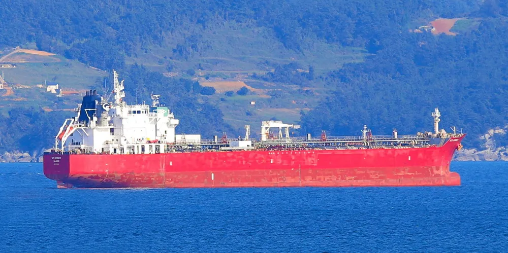 A Scorpio Tankers ship had remained in Houston while the storm raged.