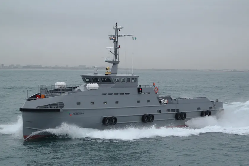 Patrol: MV Lady Dora (pictured) and MV Hezekiah delivered in Nigeria
