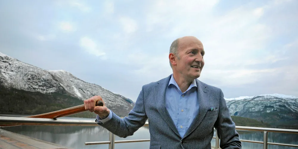 HEIDRA: Knut Frode Eide, dagleg leiar i Eide Fjordbruk er årets namn i sjømatnæringa 2017. Mitt liv har vore å byggje opp ei milliardbedrift. Og det har med greidd, seier han.
