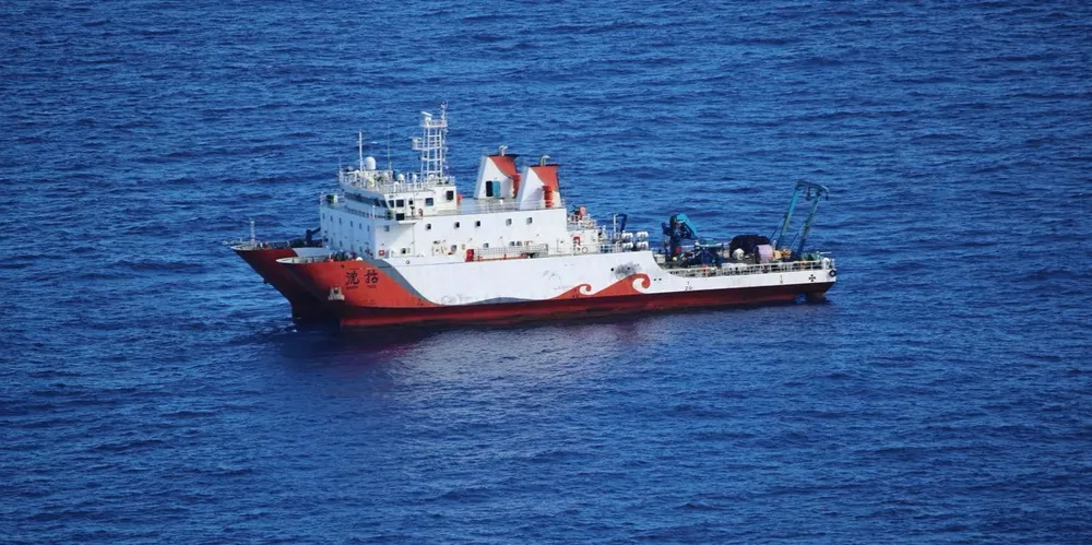 The Chinese research vessel Shen Kuo in Philippine waters.
