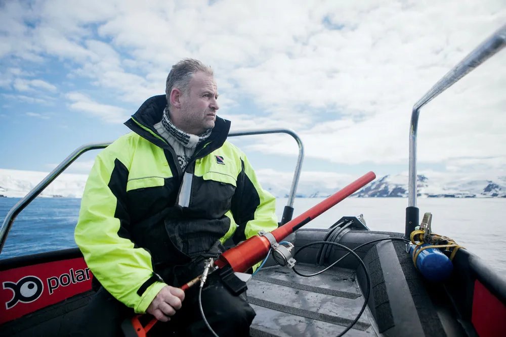 – Vi har gjort ny beregning av biomassen av krill, som er på 72 millioner tonn. Det er stort potensial, sier toktleder og forsker Bjørn Krafft ved Havforskningsinstituttet.