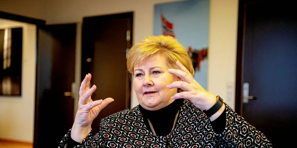 MILJØVERNER: Statsminister Erna Solberg taler verdenshavenes sak, men er ikke så opptatt av norske laksefjorder.Foto: Mikaela Berg