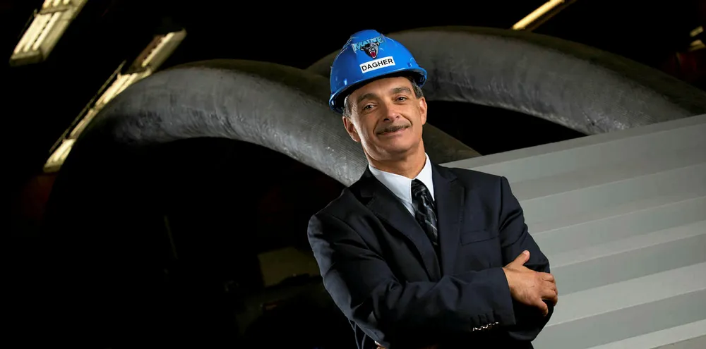 Habib Dagher, executive director of the University of Maine’s Advanced Structures and Composites Center