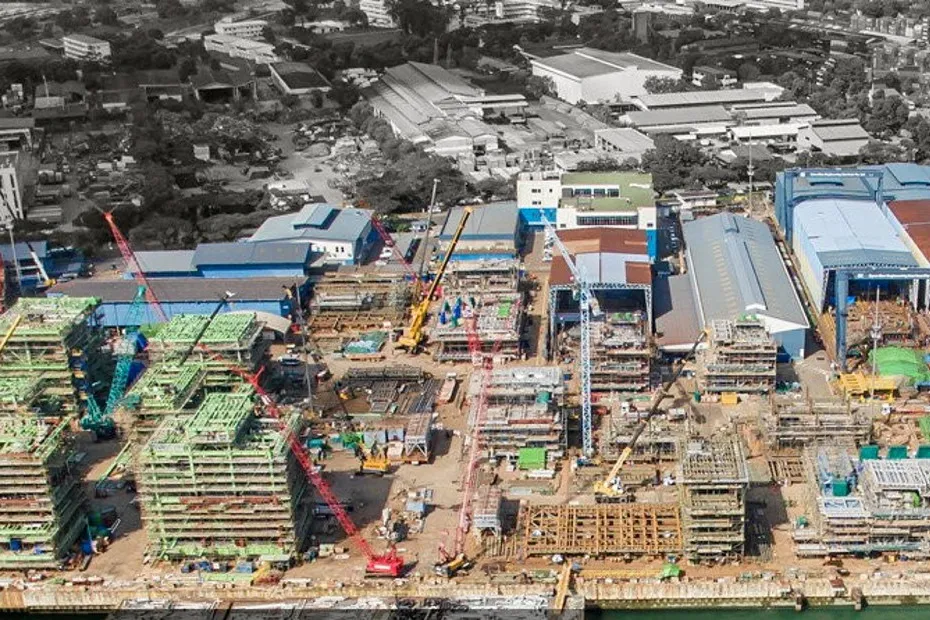 Main yard: Dyna-Mac's location in Singapore