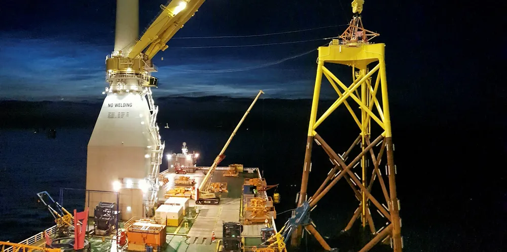 Van Oord installs last of 102 jackets at Iberdrola-SPR East Anglia 1 wind farm off UK