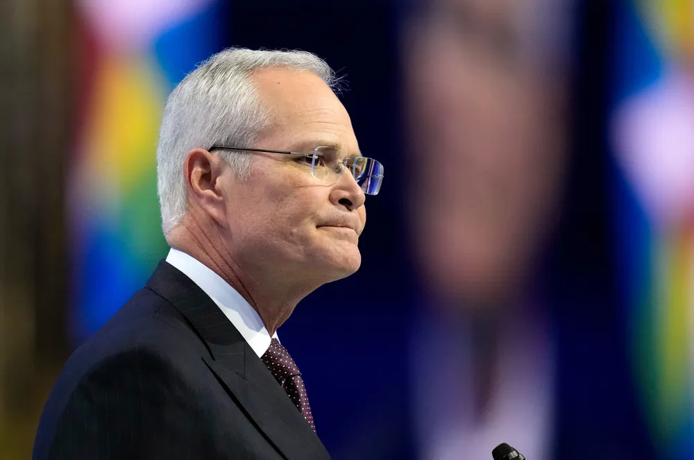 Not moving forward: ExxonMobil chief executive Darren Woods