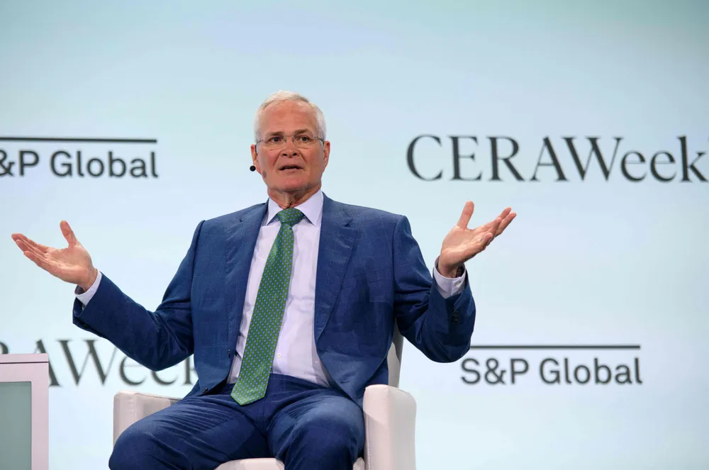 Drilling deep: ExxonMobil chief executive Darren Woods