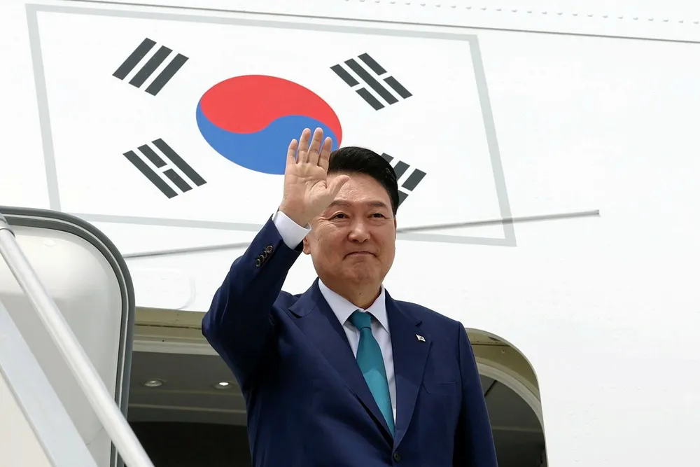 South Korean president Yoon Suk Yeol.
