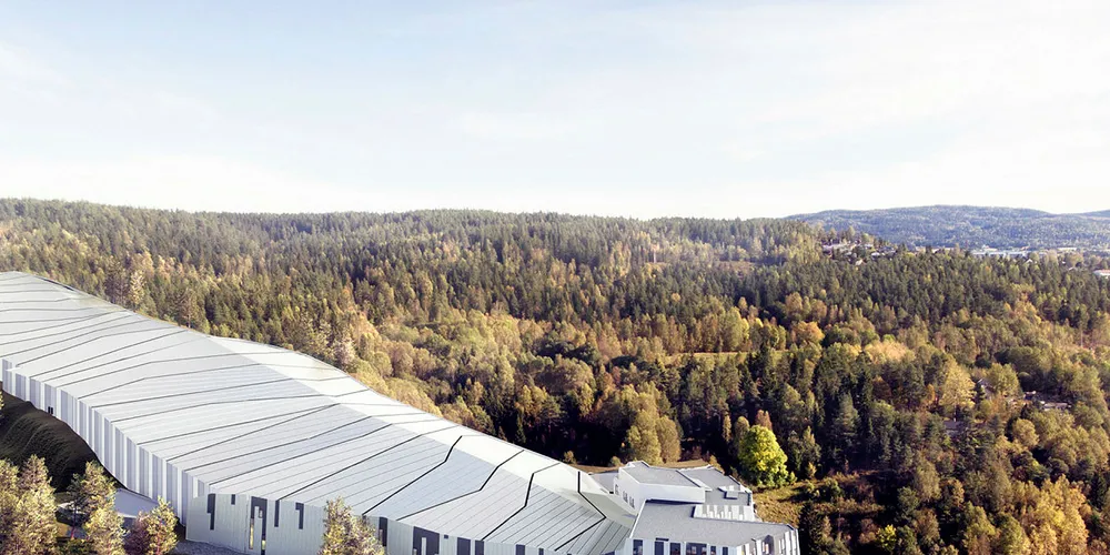 Varmt og kaldt: Skihallen Snø i Lørenskog Vinterpark blir den største i verden av sitt slag. Akershus Energi Varme skal utnytte både overskuddsvarme og kjøing fra den nye skihallen.