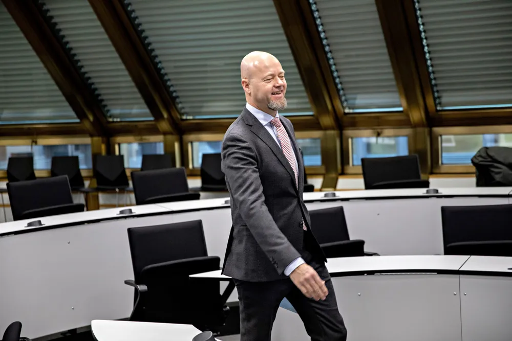 «Et varelager,» kaller tidligere oljefondssjef Yngve Slyngstad den enorme aksjebeholdningen investoren sitter på. Fondet har tjent 34 milliarder kroner på utlån av aksjer de siste 20 årene.