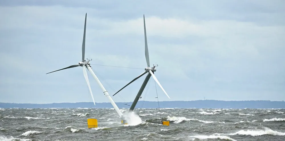 Aerodyn's part-scale Nezzy floating wind concept off Germany